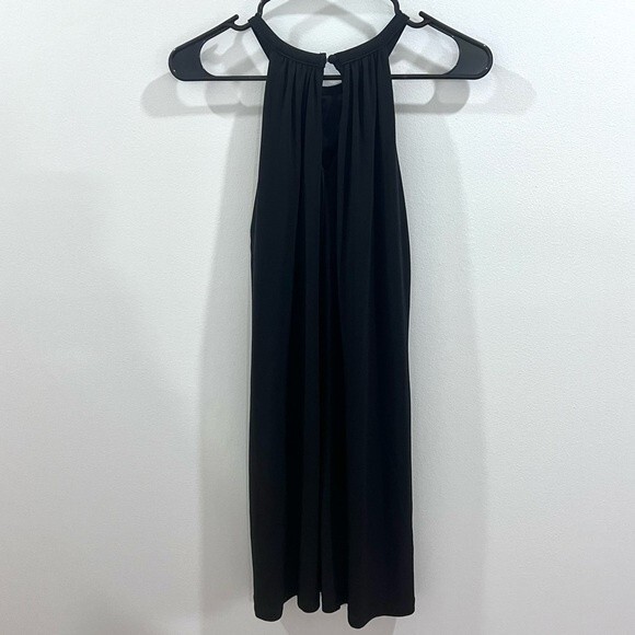 Nicole Miller black trapeze swing dress with pockets size XS NWOT - Picture 7 of 9